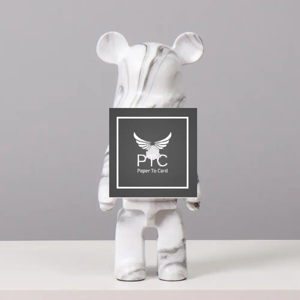 27cm Graffiti Bear Statue Paint Block Bear Decor Resin Desktop Ornaments Home Decoration Living Room Bear Floor