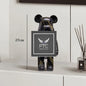 27cm Graffiti Bear Statue Paint Block Bear Decor Resin Desktop Ornaments Home Decoration Living Room Bear Floor