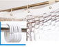 3D Water Cube Shower Curtain, Silk Pattern Waterproof Bathroom Partition Curtain, Cobblestone Curtain